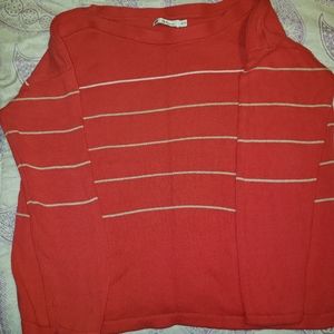 Hot pink knit sweater